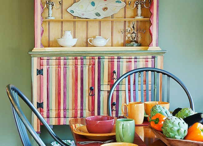 multicolor dining room set