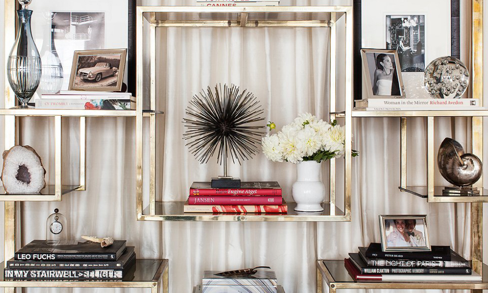 Take time to style your bookshelves