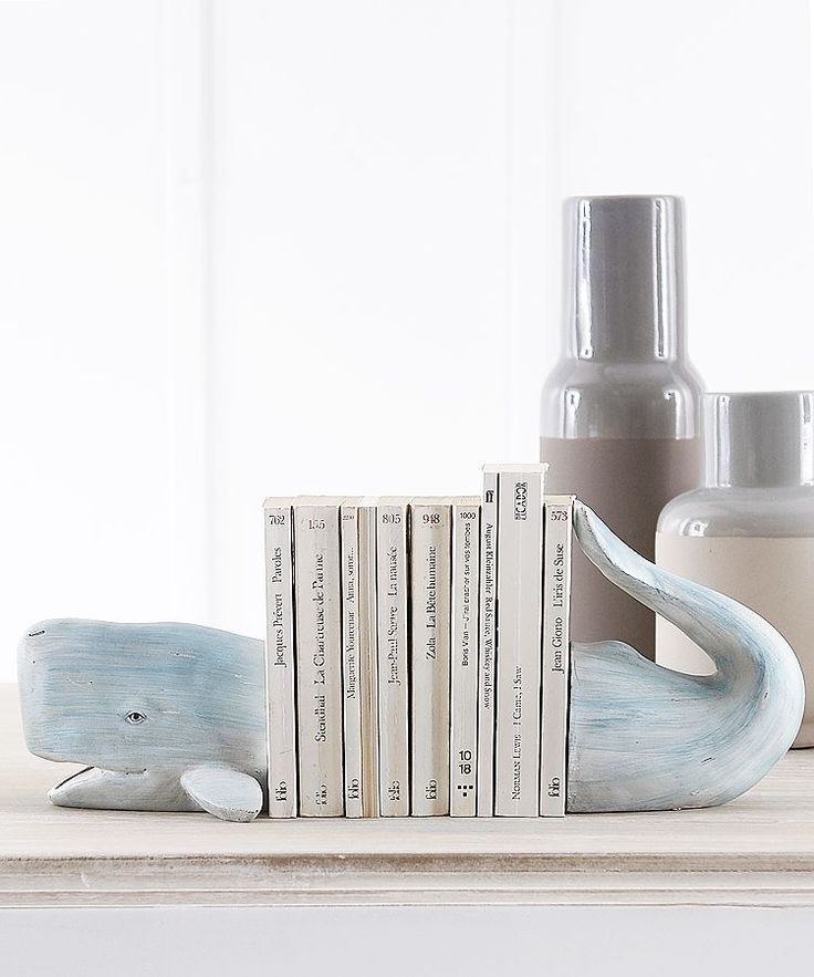 Whale bookends