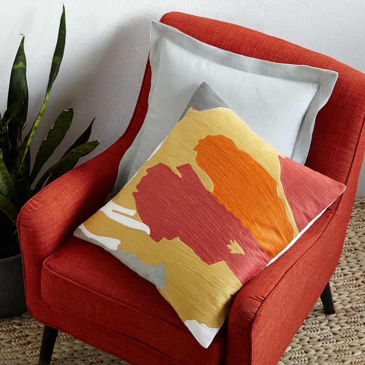 Abstract pillow cover from West Elm