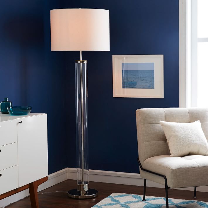 Acrylic floor lamp from West Elm