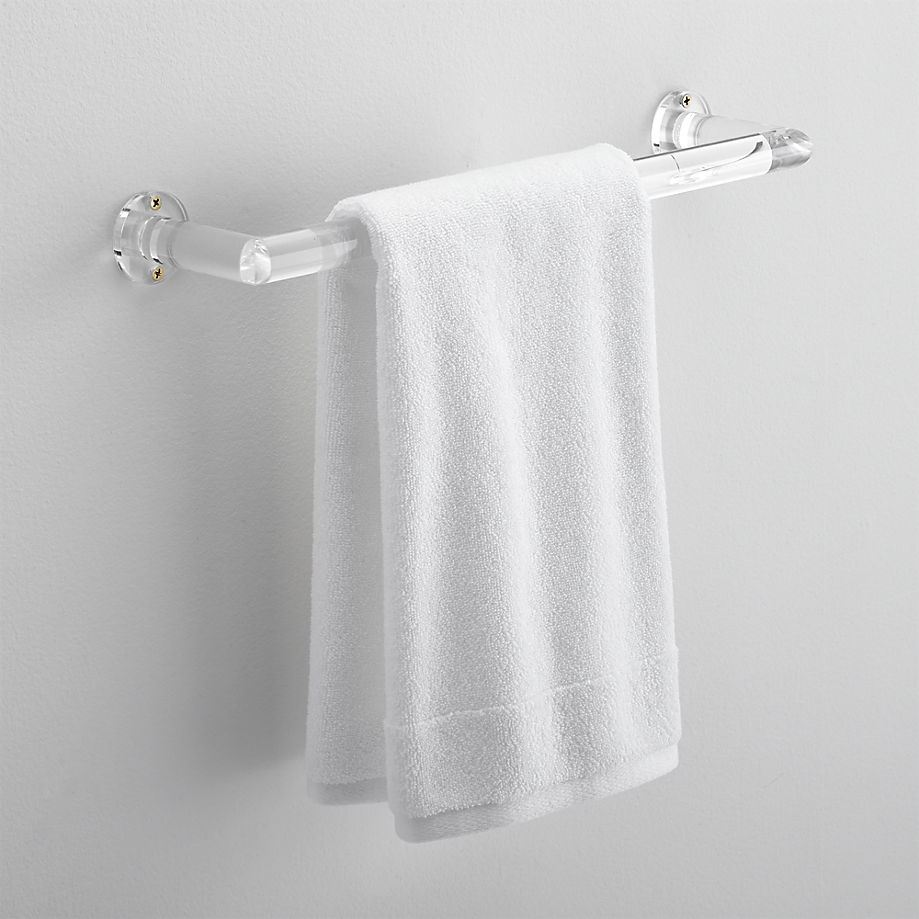 Acrylic towel bar from CB2