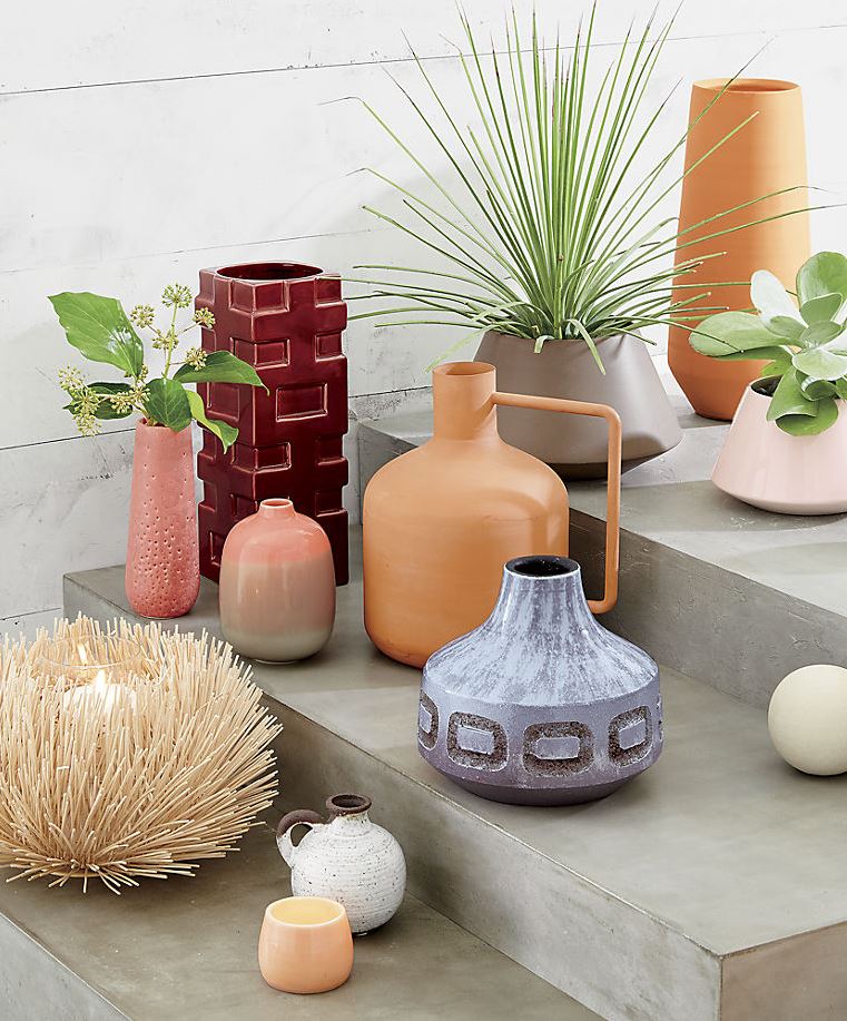 Assortment of vases and planters from CB2