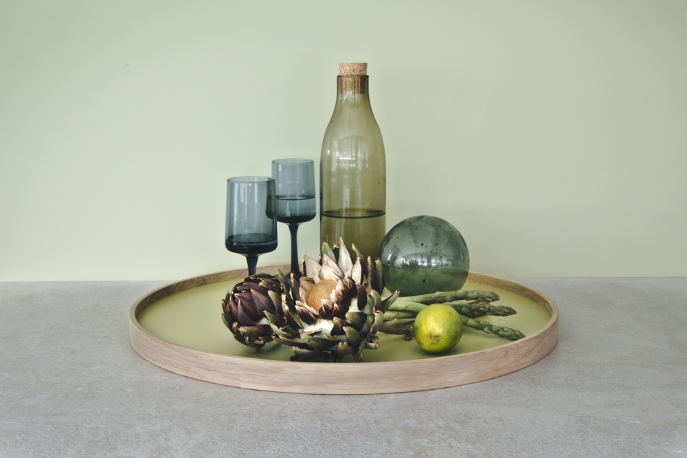 Bolling Tray Oak and Pear Green