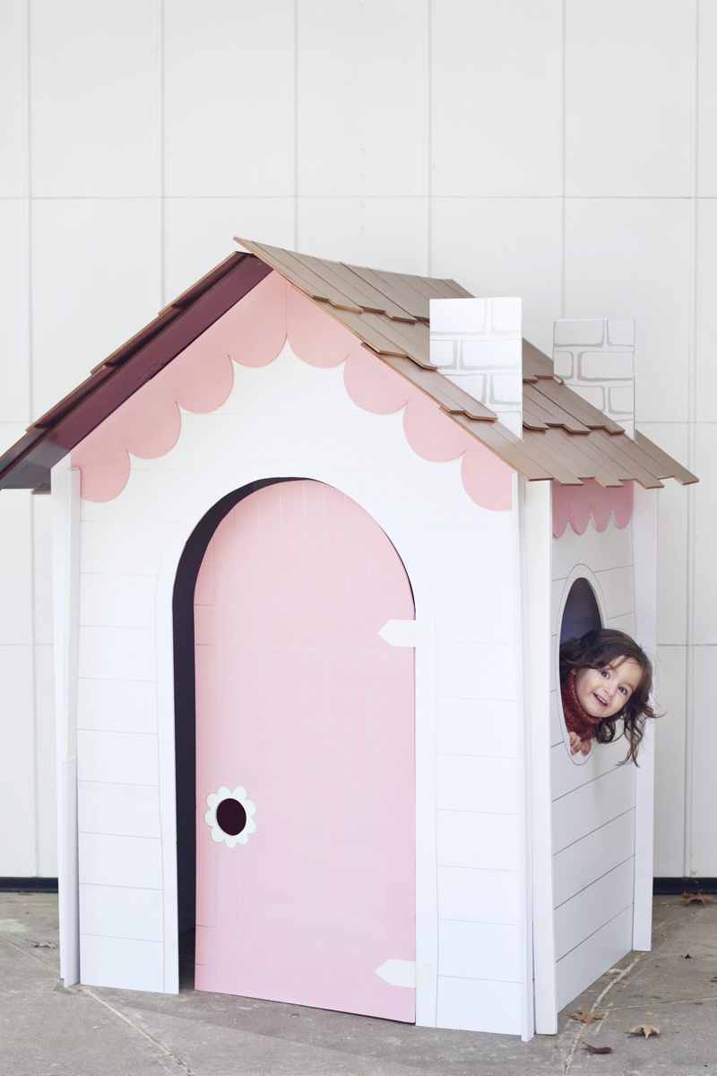 Collapsible playhouse DIY from A Beautiful Mess