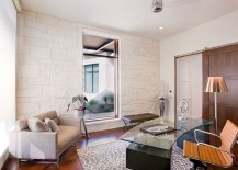 Cool-contemporary-home-office-with-Austin-White-Limestone-wall-217x155