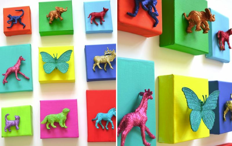 DIY animal art from Cakery & Papery