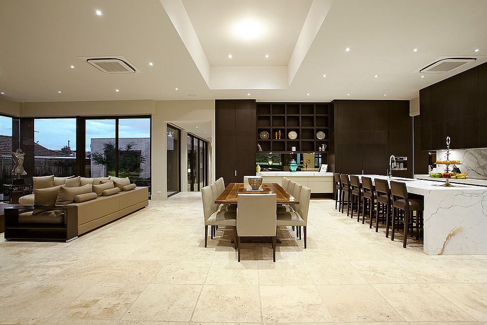 great room contemporary open floor plans