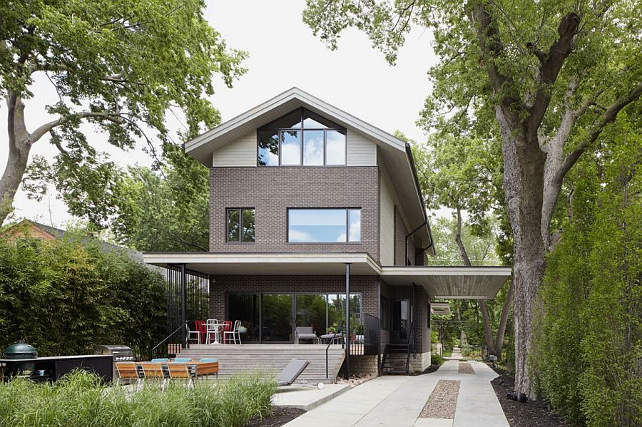 Exterior of the Showhouse combines local architecture with clean, contemporary design