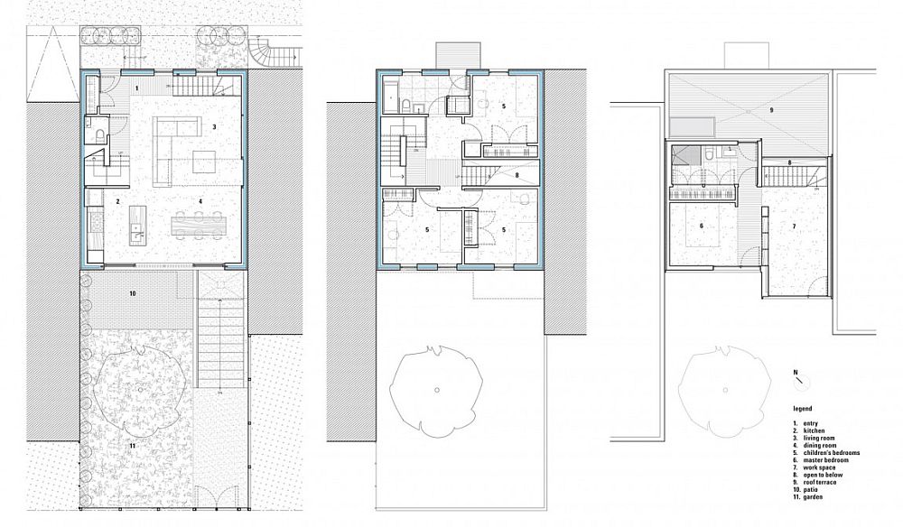 Floor plan of the Alma Street Duplex after extension