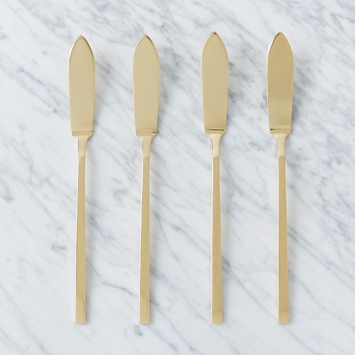 Gold cheese spreaders from West Elm