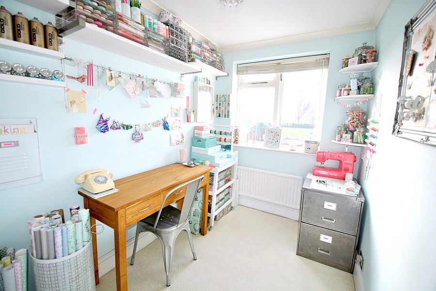 Craft Office Room Ideas : A Craft Room Office Pegboard Gallery Wall With Video Tour The Diy Mommy - Fixer upper's joanna gaines installed a large vintage sideboard with extra storage in this dining room and filled it with craft supplies.