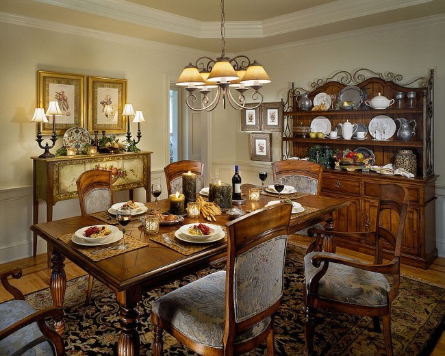 colonial dining room hutch