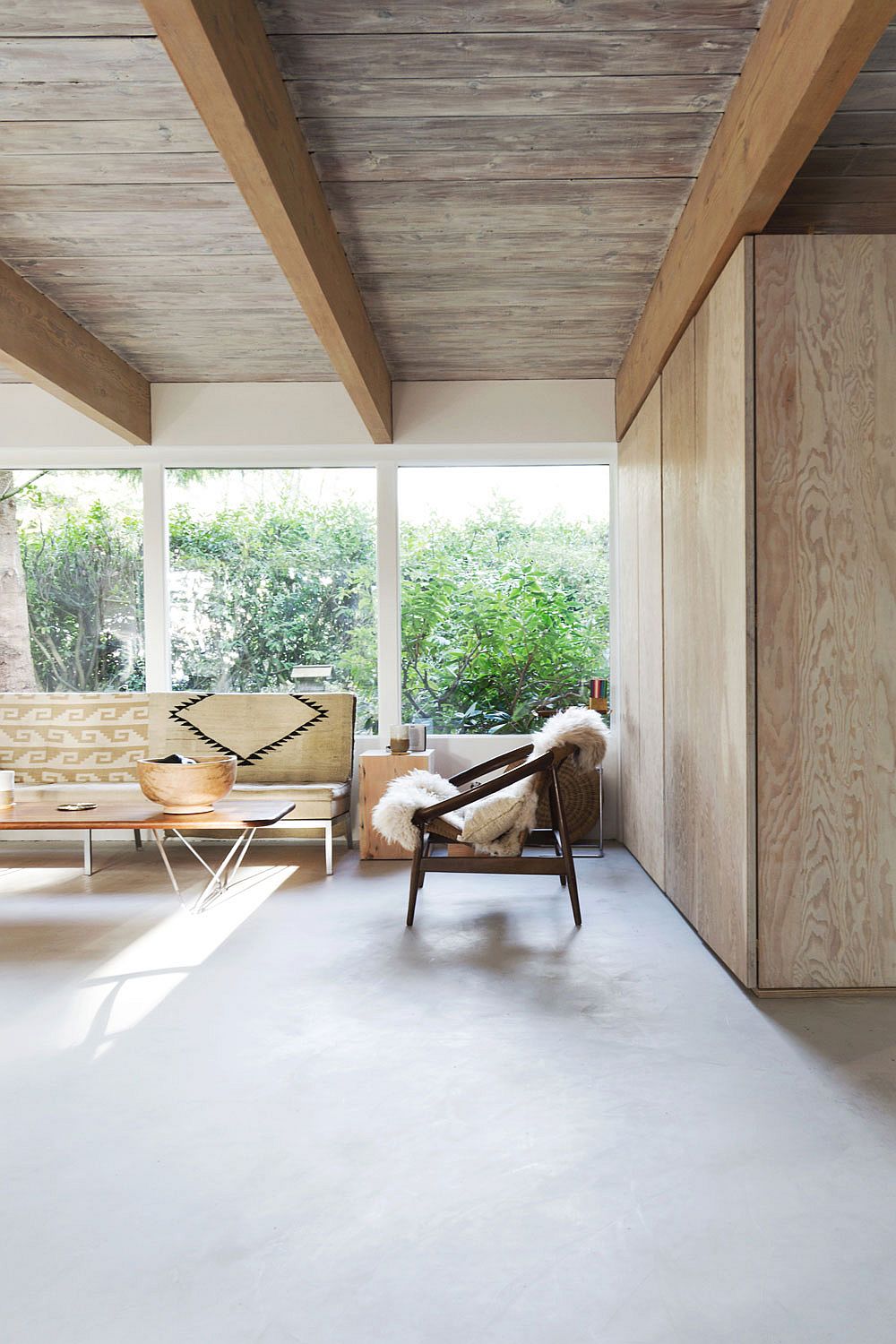 Living room with natural lime based whitewash