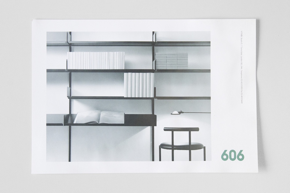 Neville Brody Vitsœ 606 booklet shelving pic