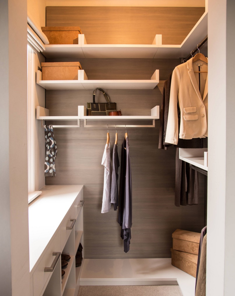 Organized closet with ample storage