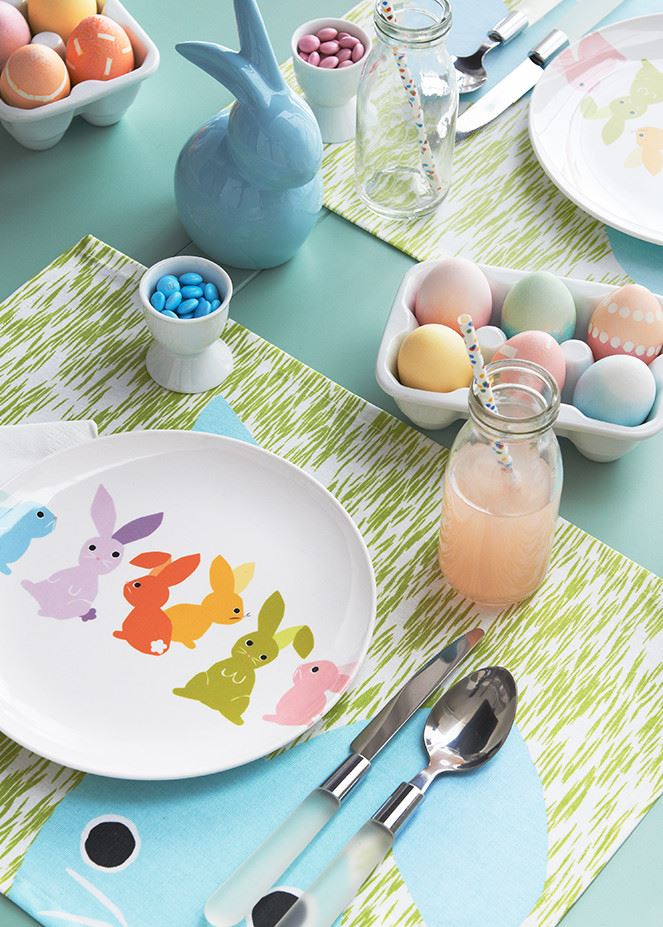 Pastel Easter decor from Crate & Barrel