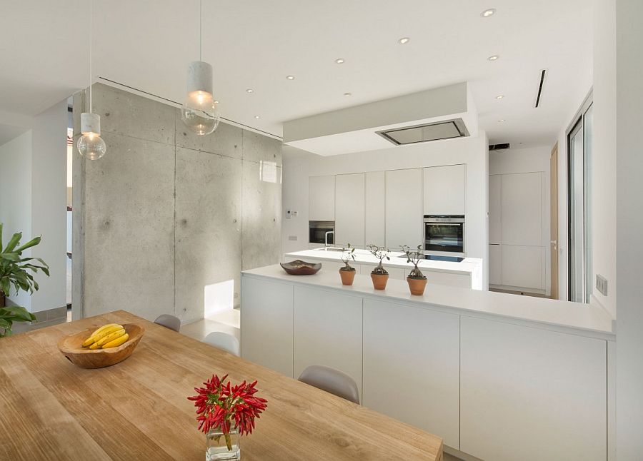 Polished contemporary kitchen in white