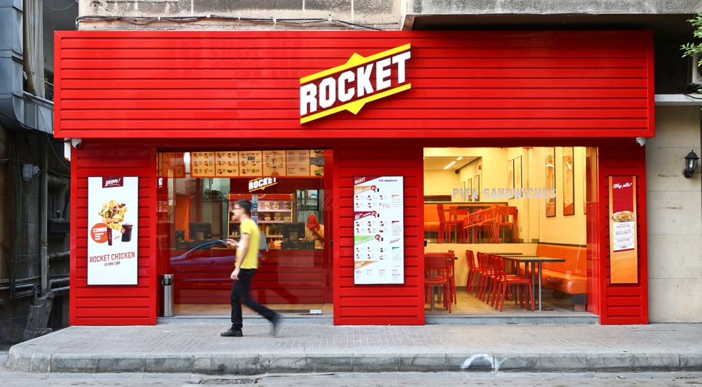 Restaurant branding for Rocket