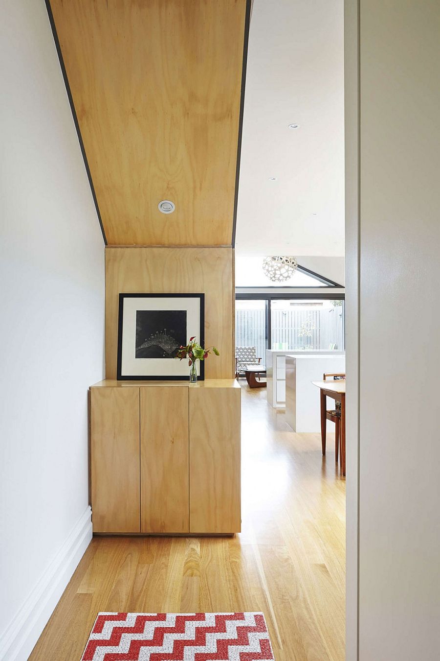 Revamped interior of the Victorian terrace house in Melbourne seems surprisingly spacious