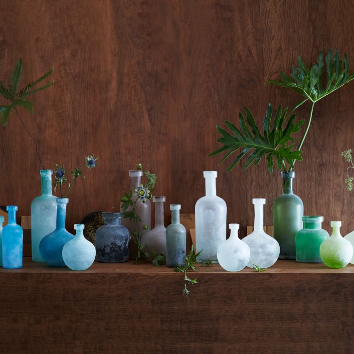 Sea glass-style vases from West Elm