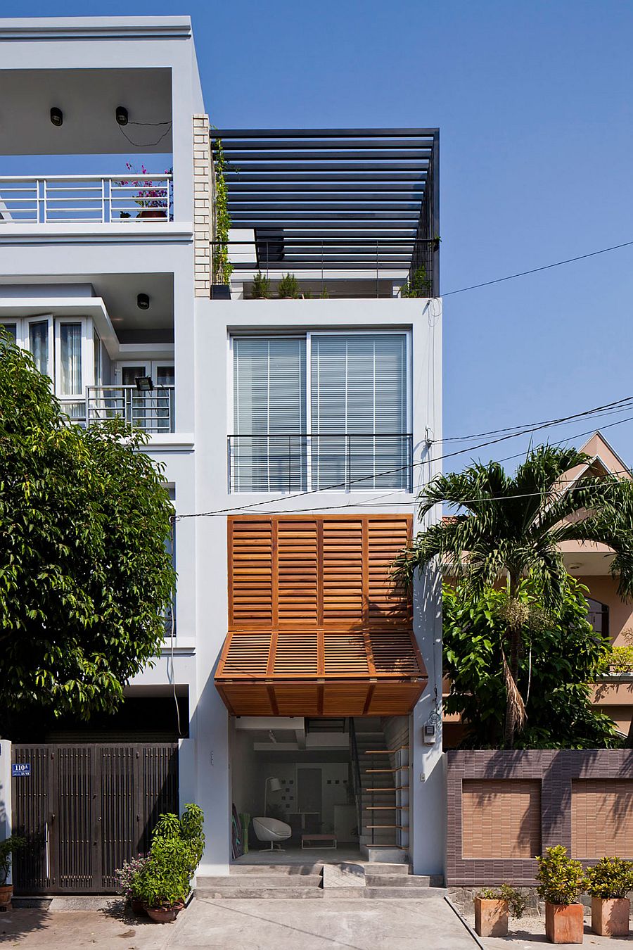 Shop-house townhouse design in Vietnam