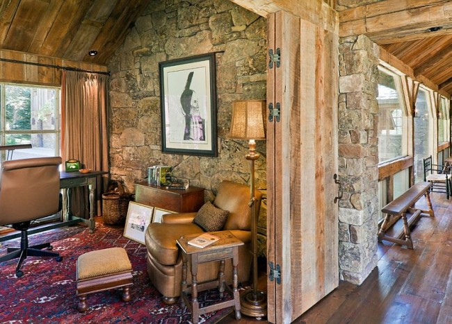 15 Exquisite Home Offices with Stone Walls