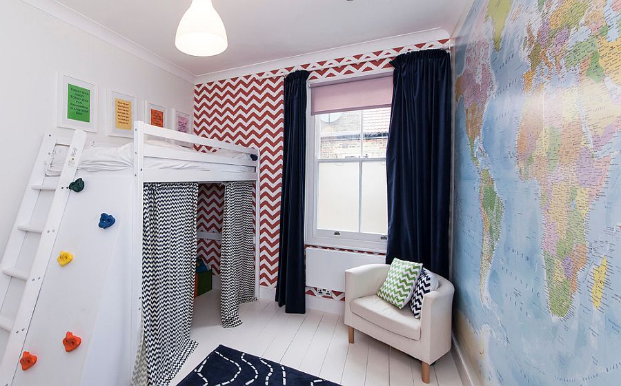 25 Kids Bedrooms Showcasing Stylish Chevron Pattern