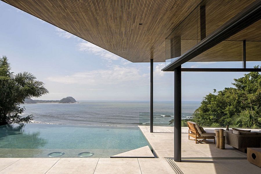 Stunning infinity edge pool on the top level becomes one with the Atlantic!
