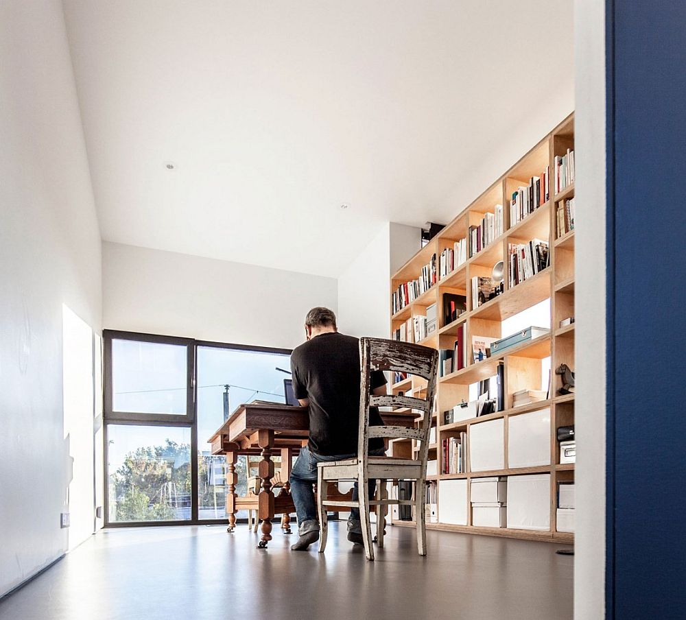 Stylish home office on the third floor offers the necessary serenity