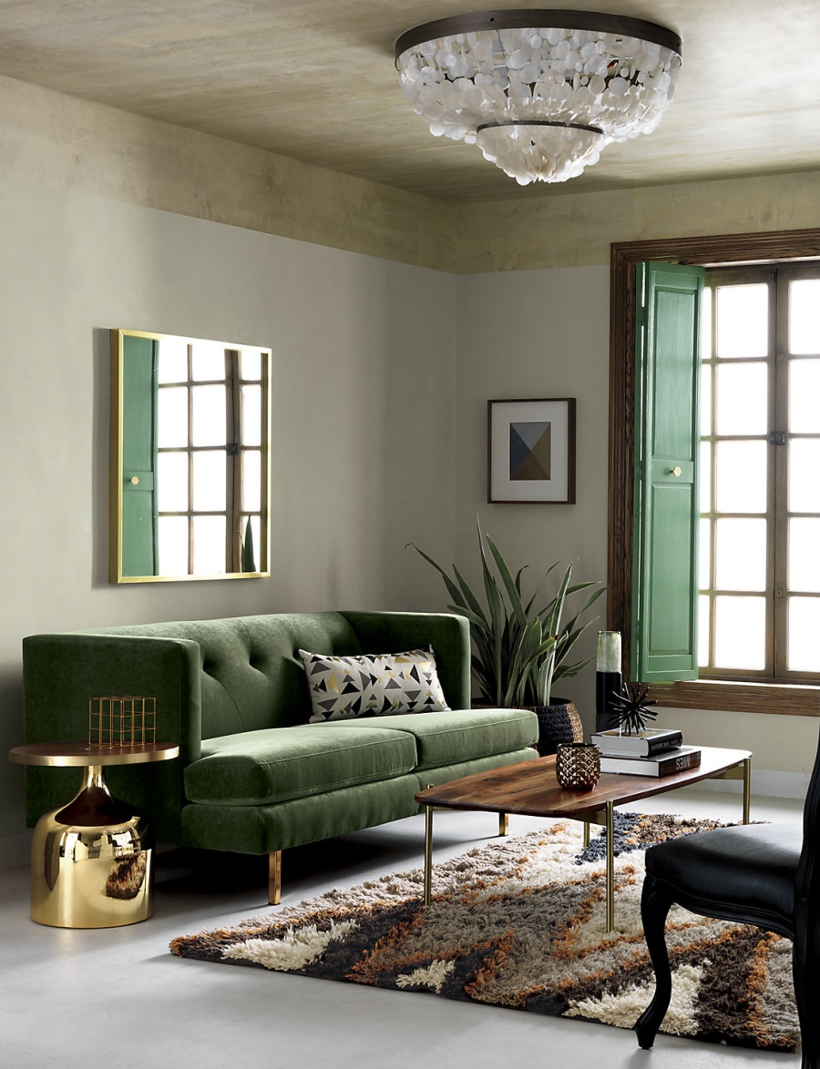 Stylish living room from CB2