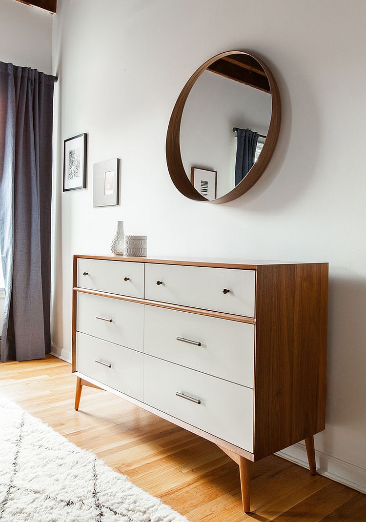 West Elm dresser adds to the sophistication of the modern bedroom