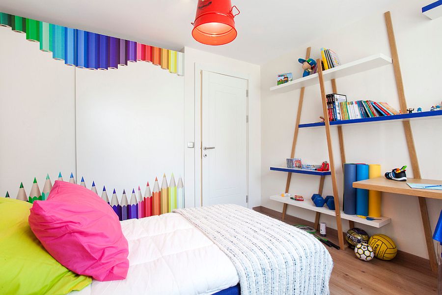 wall shelves for children's bedrooms