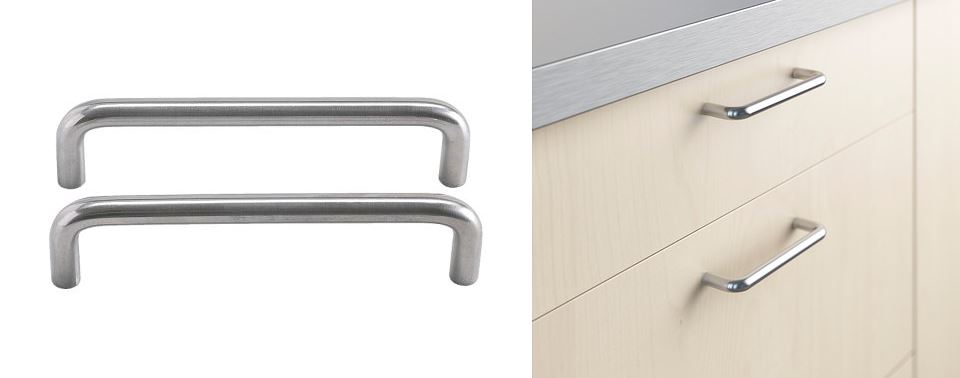Affordable stainless steel handles from IKEA
