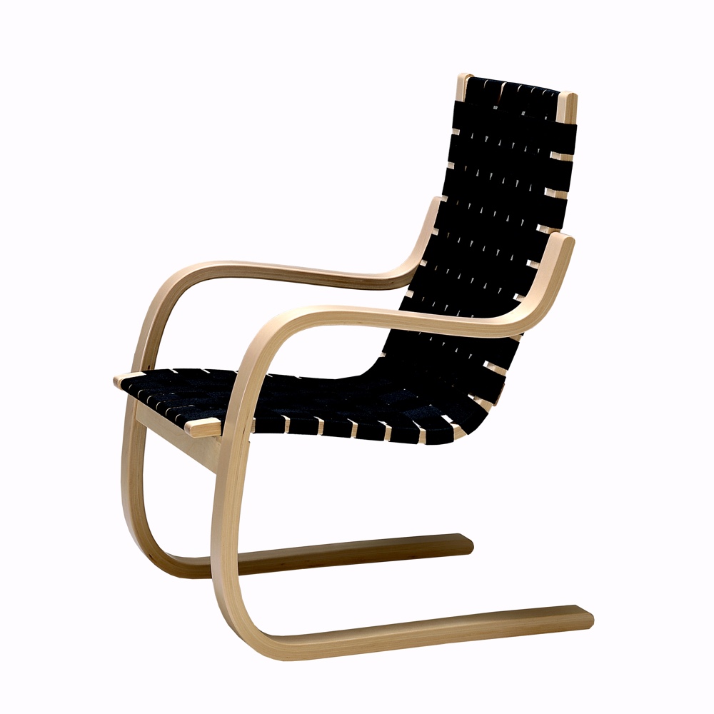 Armchair 406 black webbing