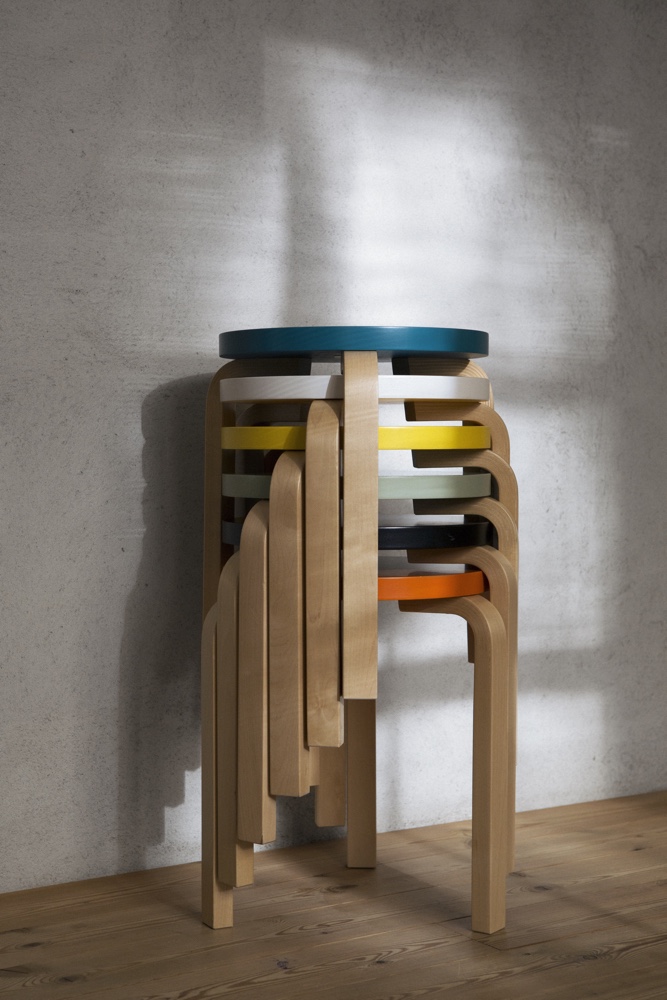 Artek Stool 60 stacked