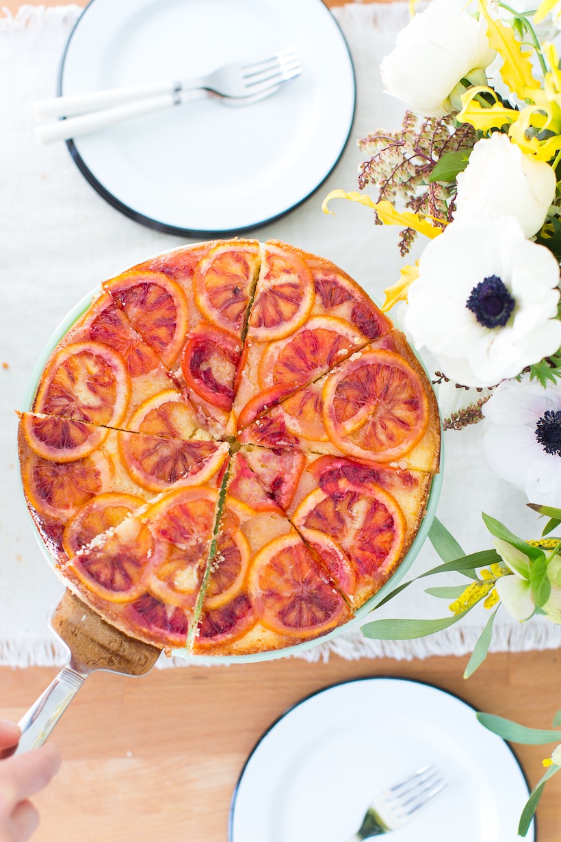 Blood orange upside down cake from Camille Styles