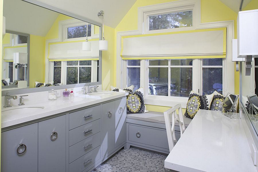 Bathrooms In Blue And Yellow, Decorating Ideas For Yellow Bathroom