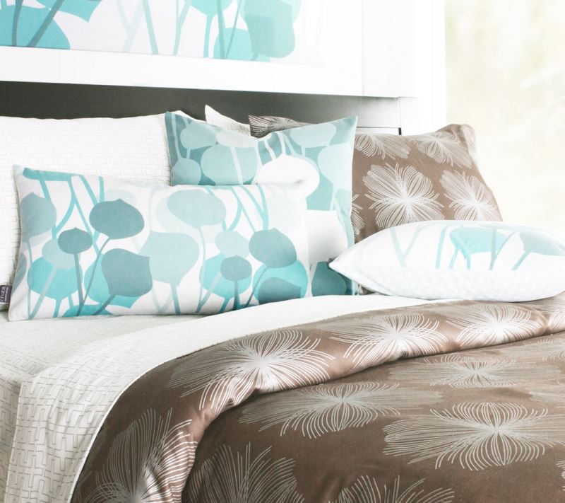 Bold organic cotton bedding from Inhabit