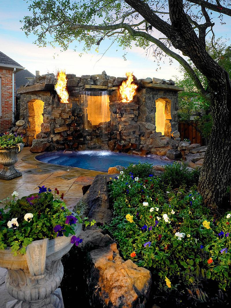 Simple backyard grotto