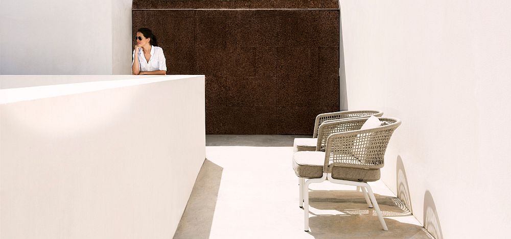 Contemporary design of Contour chairs allows you to use them both outdoors and indoors