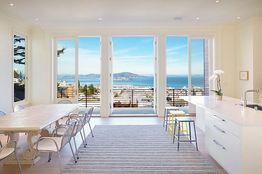 Contemporary kitchen that captures the breezy charm of life in San Francisco