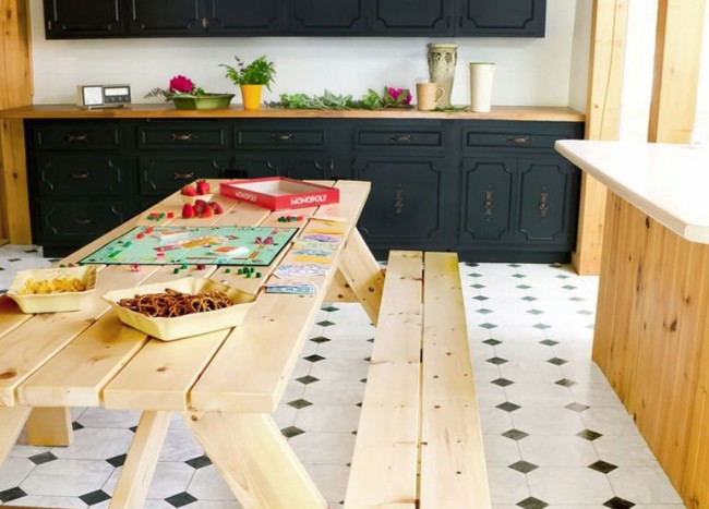 Embrace the Relaxed Style of Indoor Picnic Tables