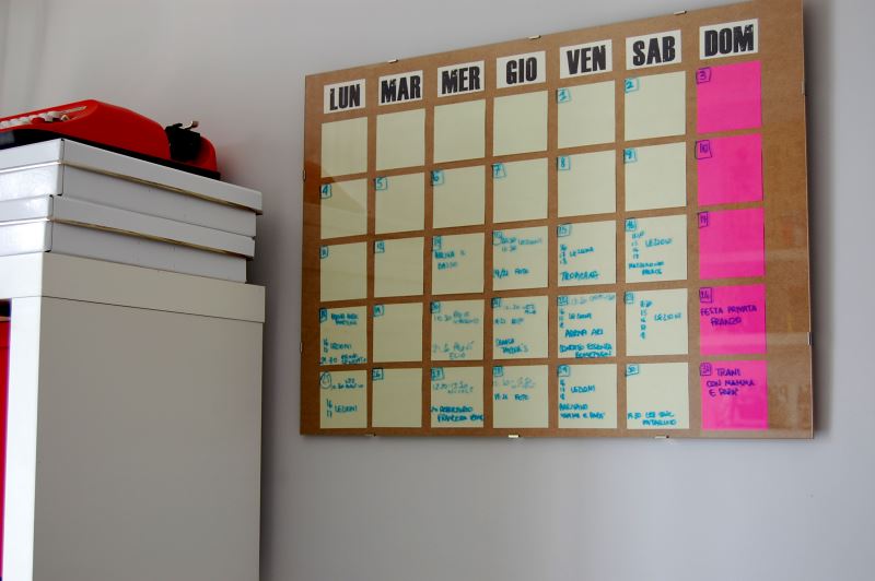 DIY calendar from Celestefrittata