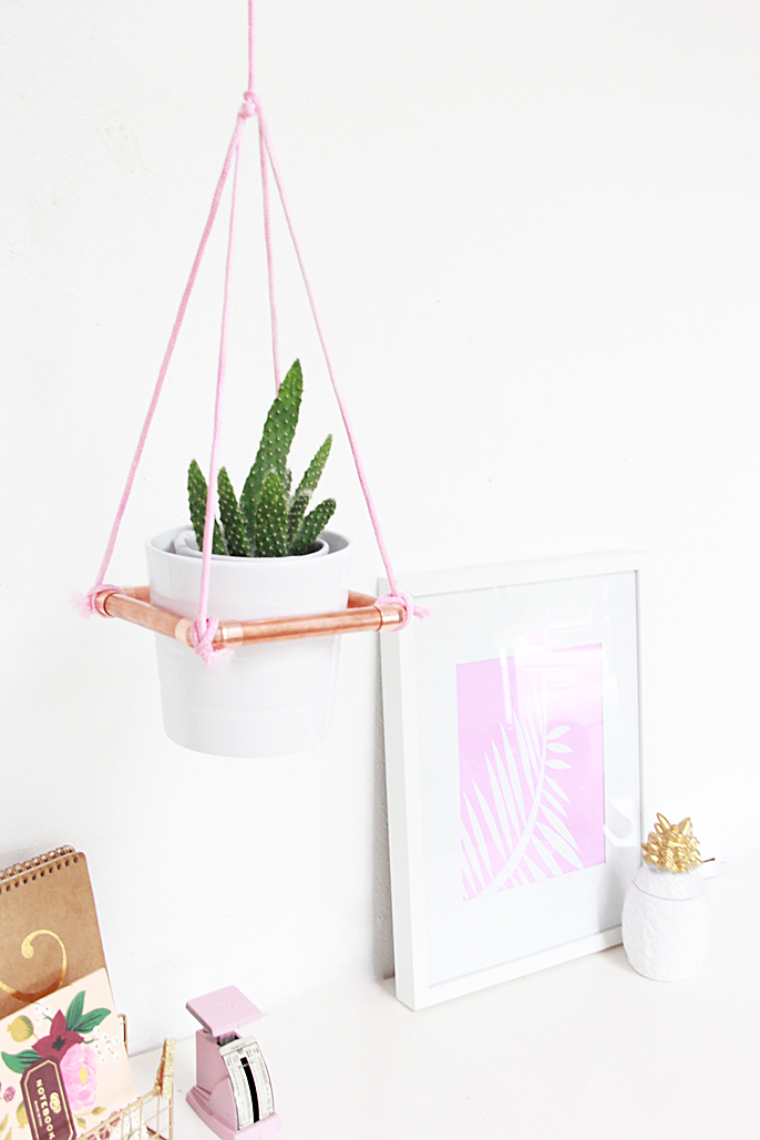 DIY hanging planter from A Bubbly Life