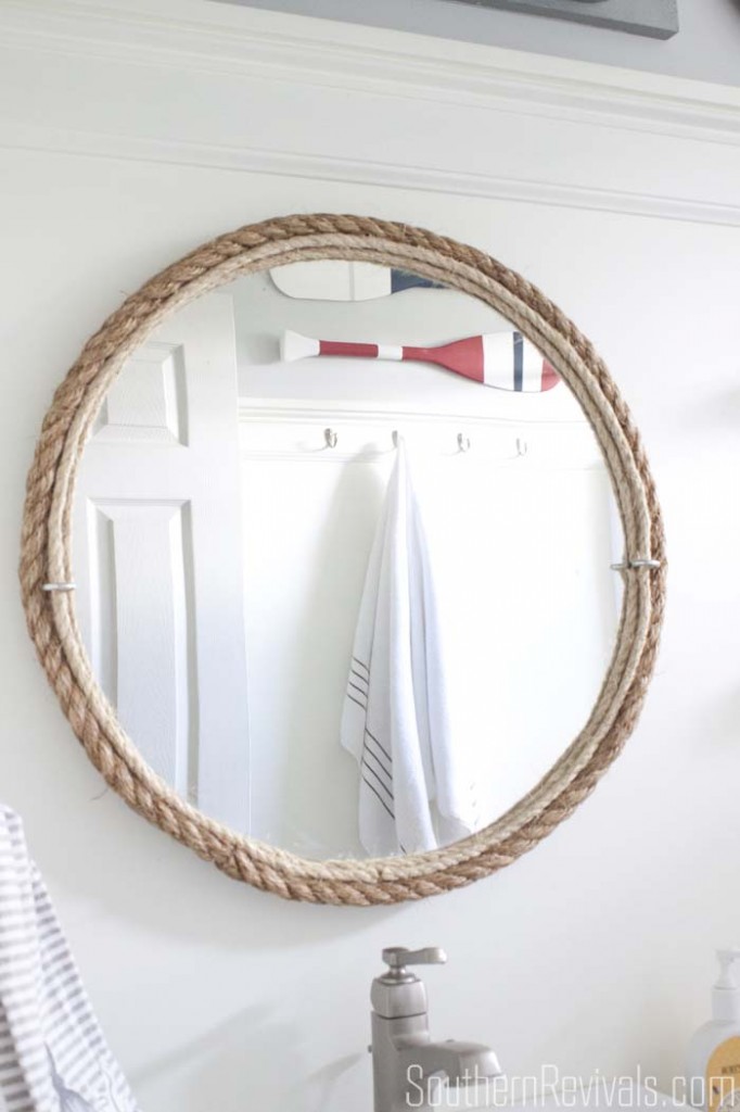 DIY rope mirror from Southern Revivals