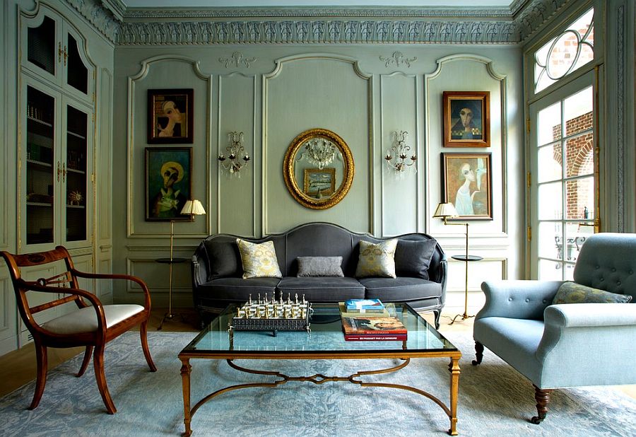 Delightful Victorian living room of New York home