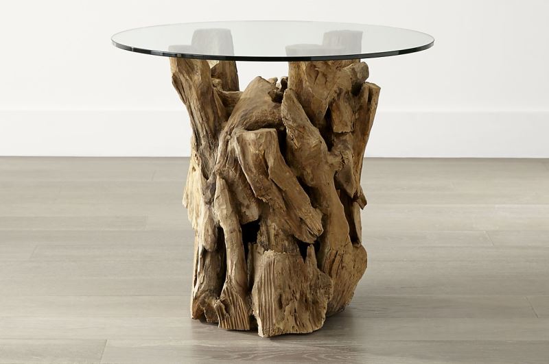 Driftwood table from Crate & Barrel