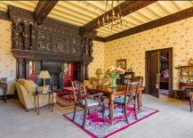 Fabulous living room with custom back-lit inglenook fireplace