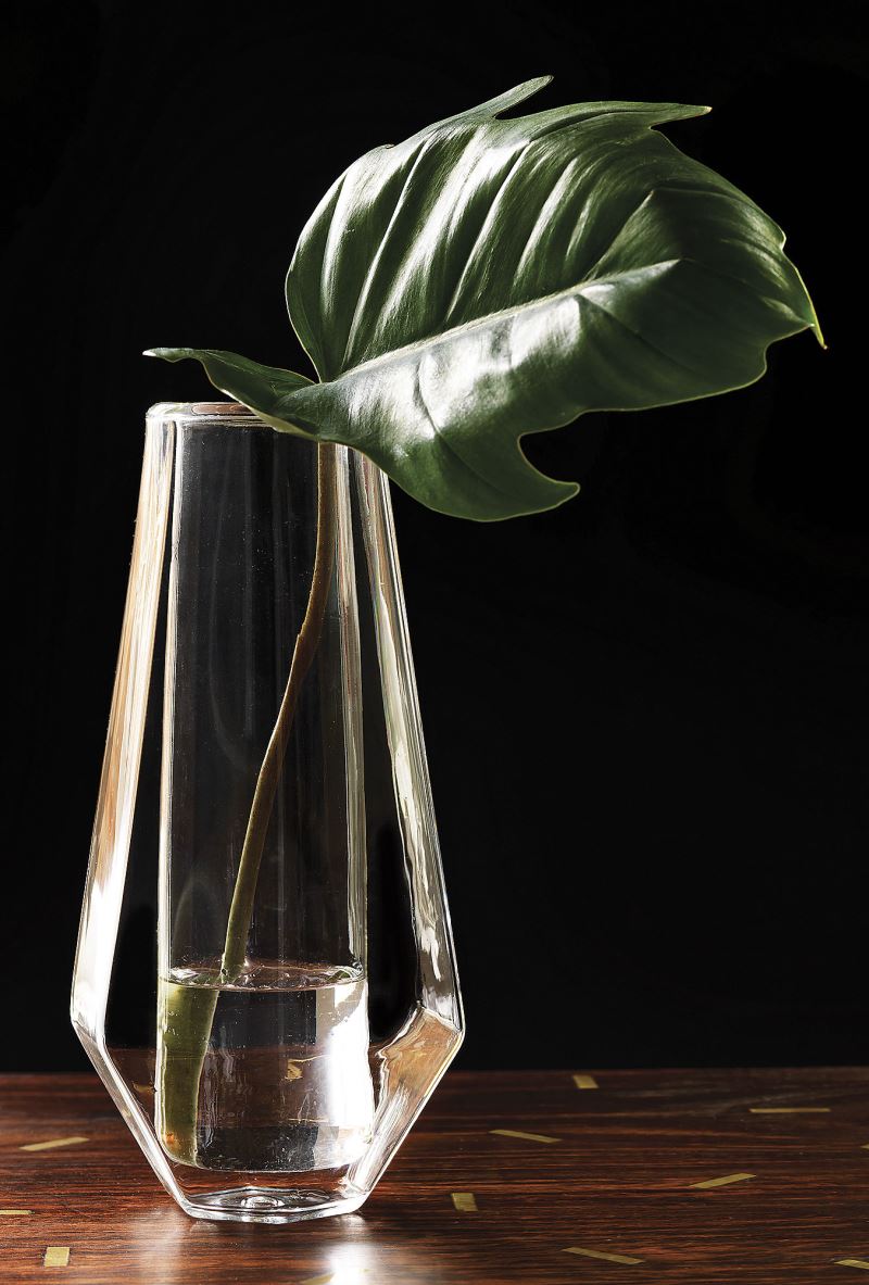 Geometric glass vase from CB2